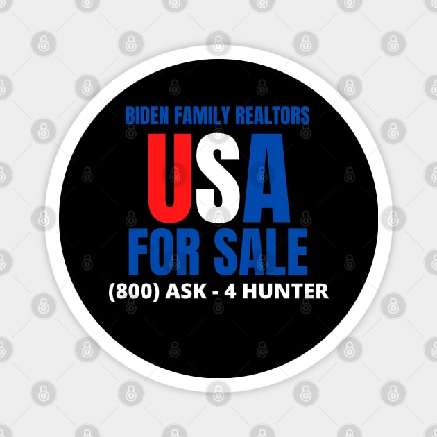 USA for Sale - Call Hunter Biden Magnet by Hello Sunshine